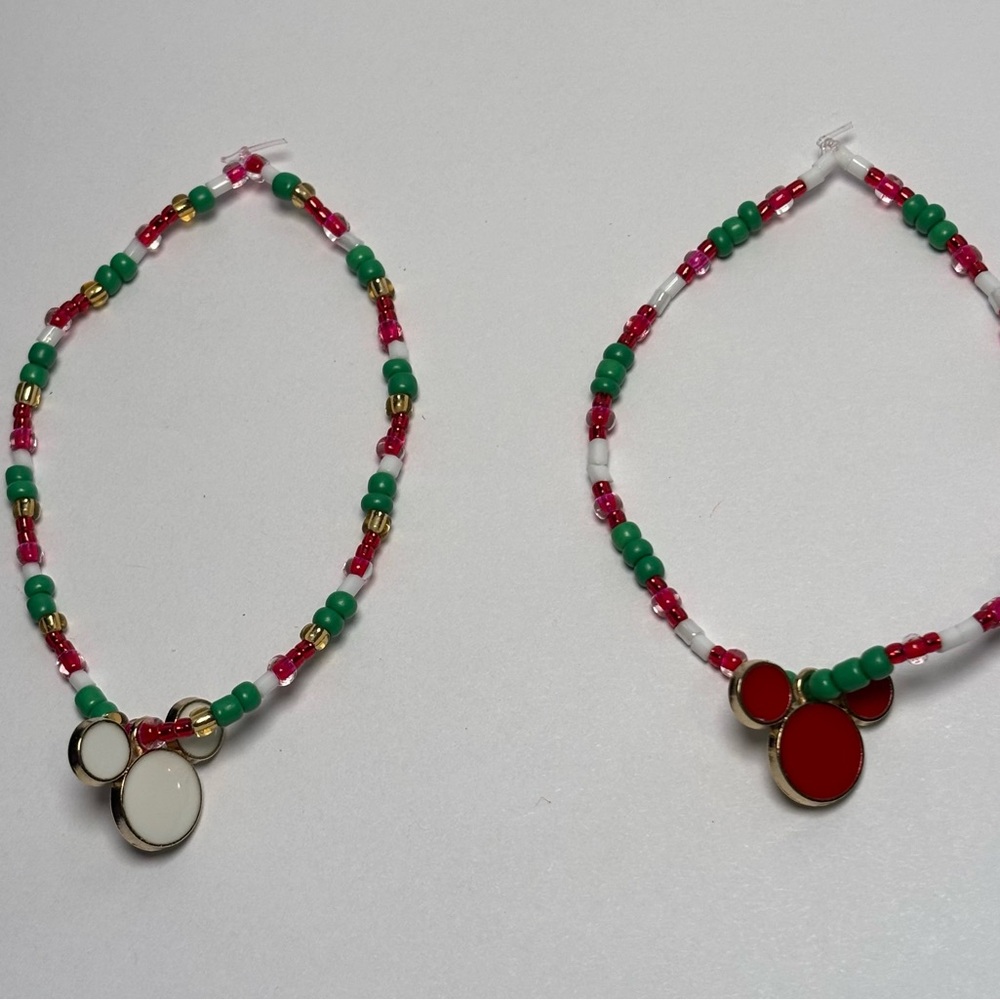Disney Christmas Beaded Bracelets